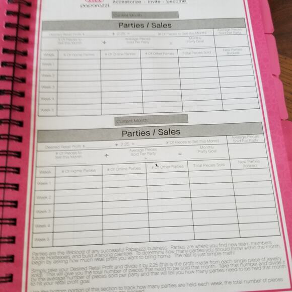 Paparazzi party planner ( NOT used or wrote in) - Picture 10 of 16